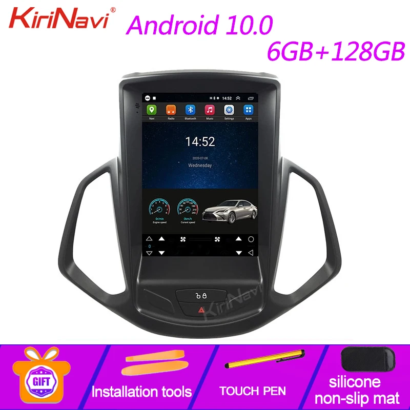Вертикальный экран KiriNavi в стиле Tesla Android 10 0 4 дюйма автомобильное радио GPS