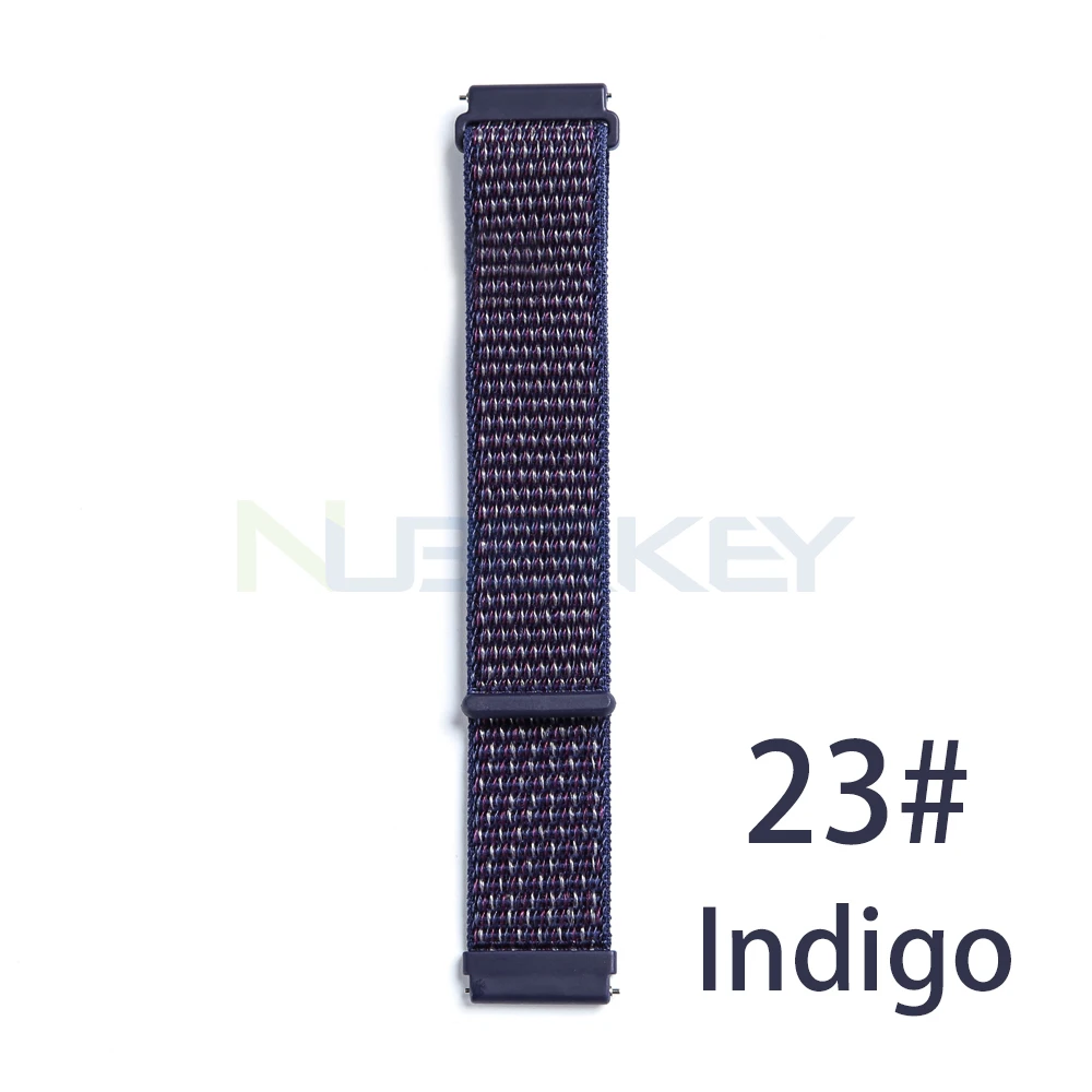 23 22 мм нейлоновый тканый ремешок для Xiaomi Amazfit Pace ремешок для часов Huami Amazfit PACE stratos 2/2s смарт-часы браслет - Цвет: 23