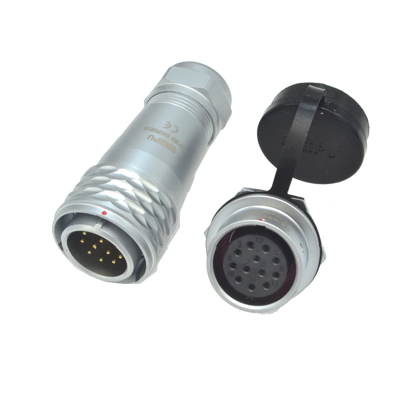 Оригинальные Weipu SF20 разъем 2 3 4 5 6 7 9 12 Pin IP67 Водонепроницаемый SF2010/P штекер кабеля