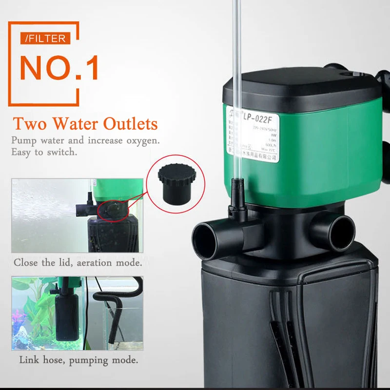 220-240V Internal Aquarium Filter Pump Submersible Fish Tank Water Wave Surf Circulation Oxygen 2020 | Дом и сад