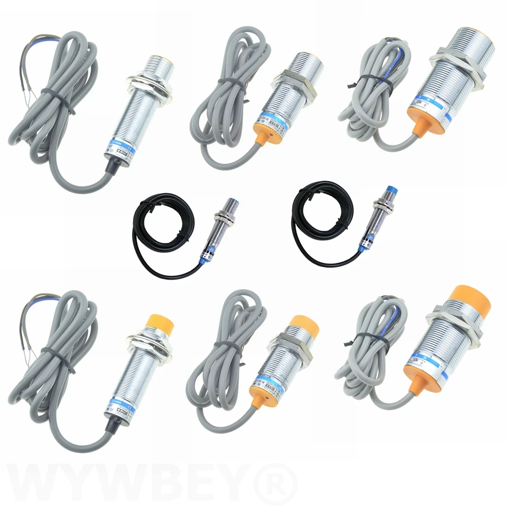 Емкостный датчик приближения Переключатель обнаруживает пластиковый металлический датчик 6-36 в 220 В AC NPN PNP NO NC 2 мм 5 мм 8 мм 10 мм расстояние обнаружения