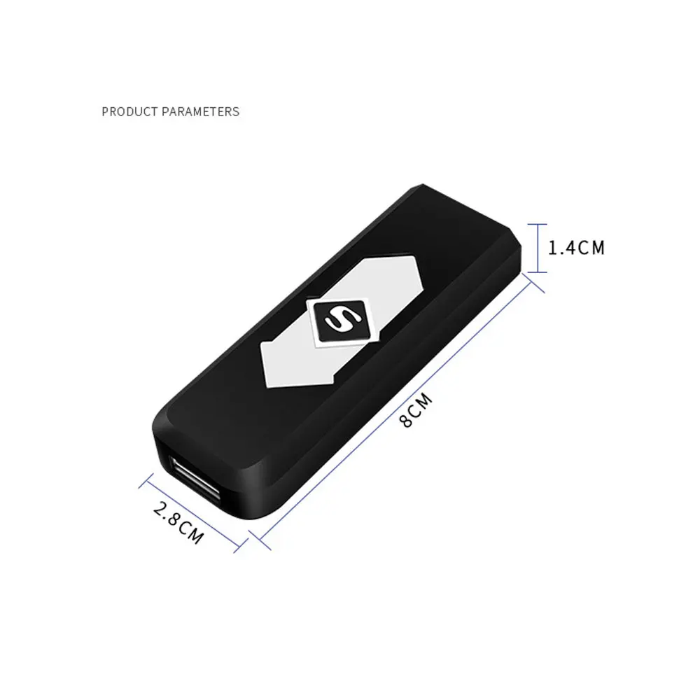 

USB Charging Touch Sensing Switch Double-sided Lighter Windproof Flameless Electronic Cigar Cigarette No gas Electric Lighters