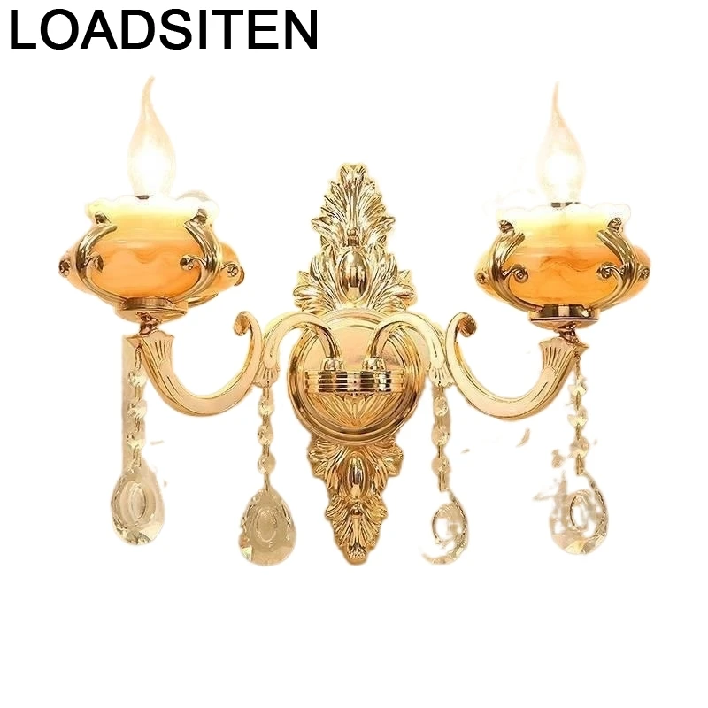 Wandlampe Deco настенная винтажная лампа светильник Aplique Luz для дома кристалл Lampara де