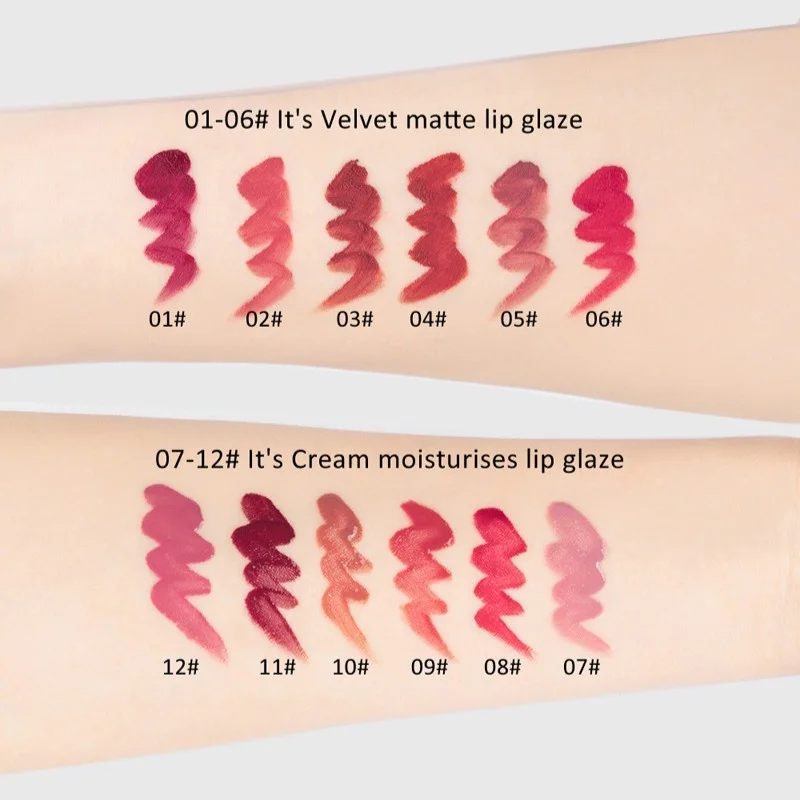 HANDAIYAN Cream Lipgloss Tattoo Lips Makeup Moisturizer Long Lasting Lip Gloss Velvet Matte Liquid Lipstick Waterproof Tint |