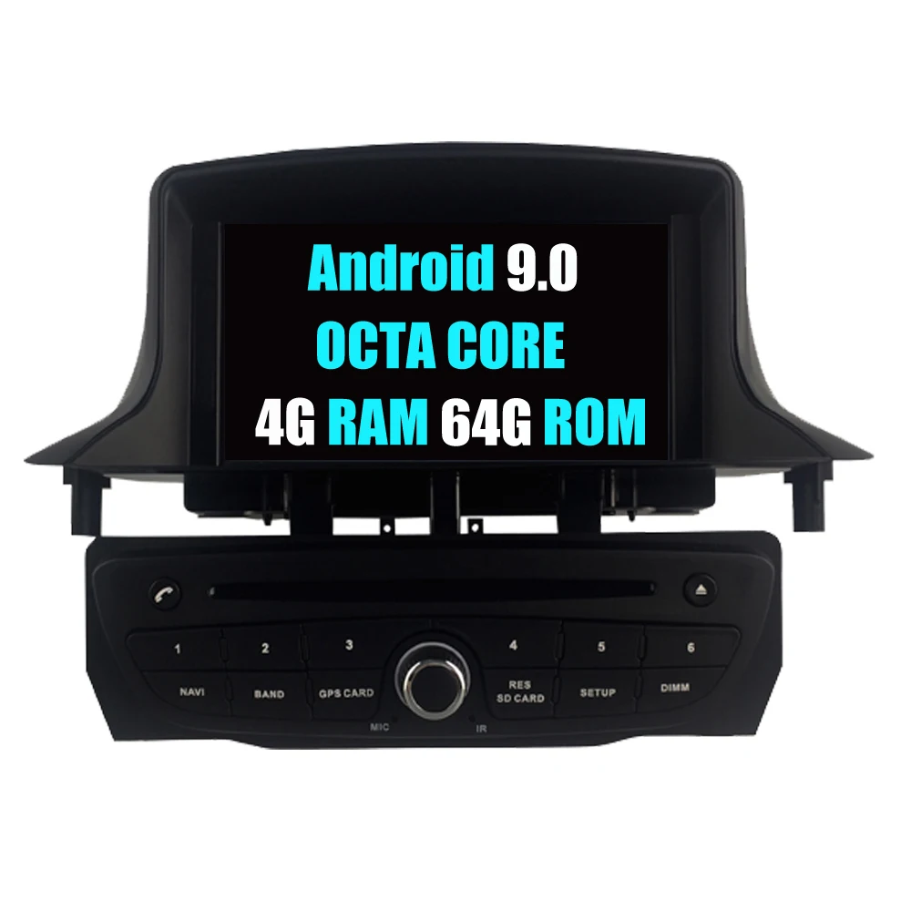 PX5 Android Black Автомобильный мультимедийный плеер RoverOne для Renault Megane III 3 Fluence Android 9,0 Восьмиядерный Авторадио gps стерео медиа система - Цвет: PX5 Android Black