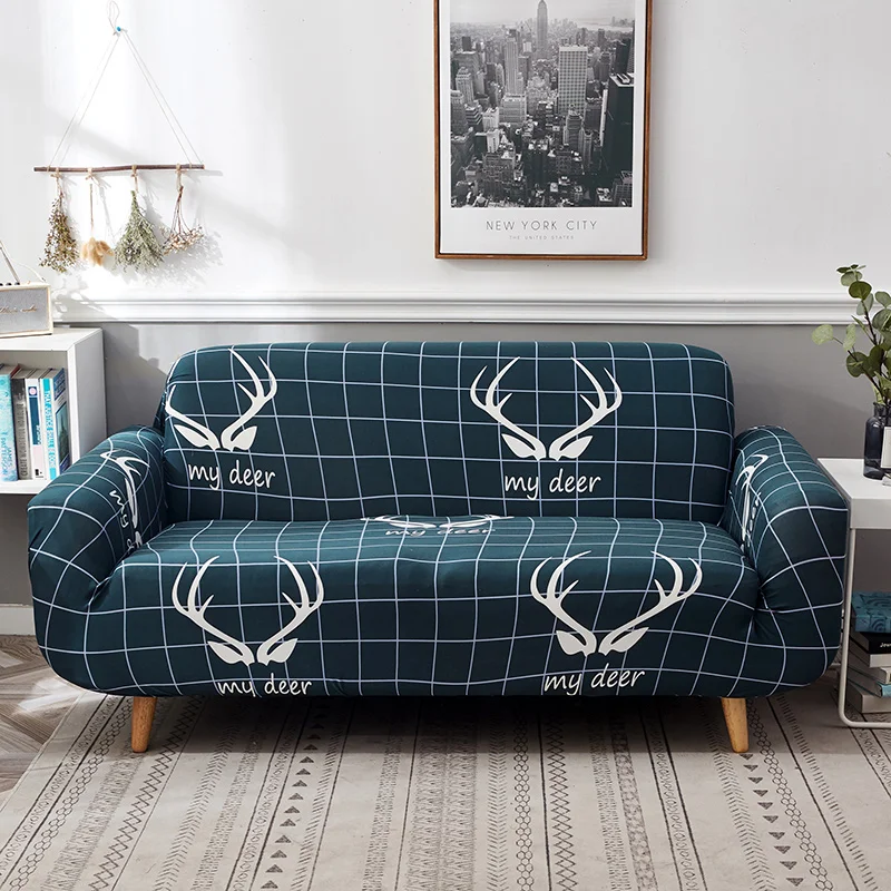 

Stretch sofa cover fully wrapped living room sofa cover detachable anti-dirty sofa cover 1/2/3/4 seat
