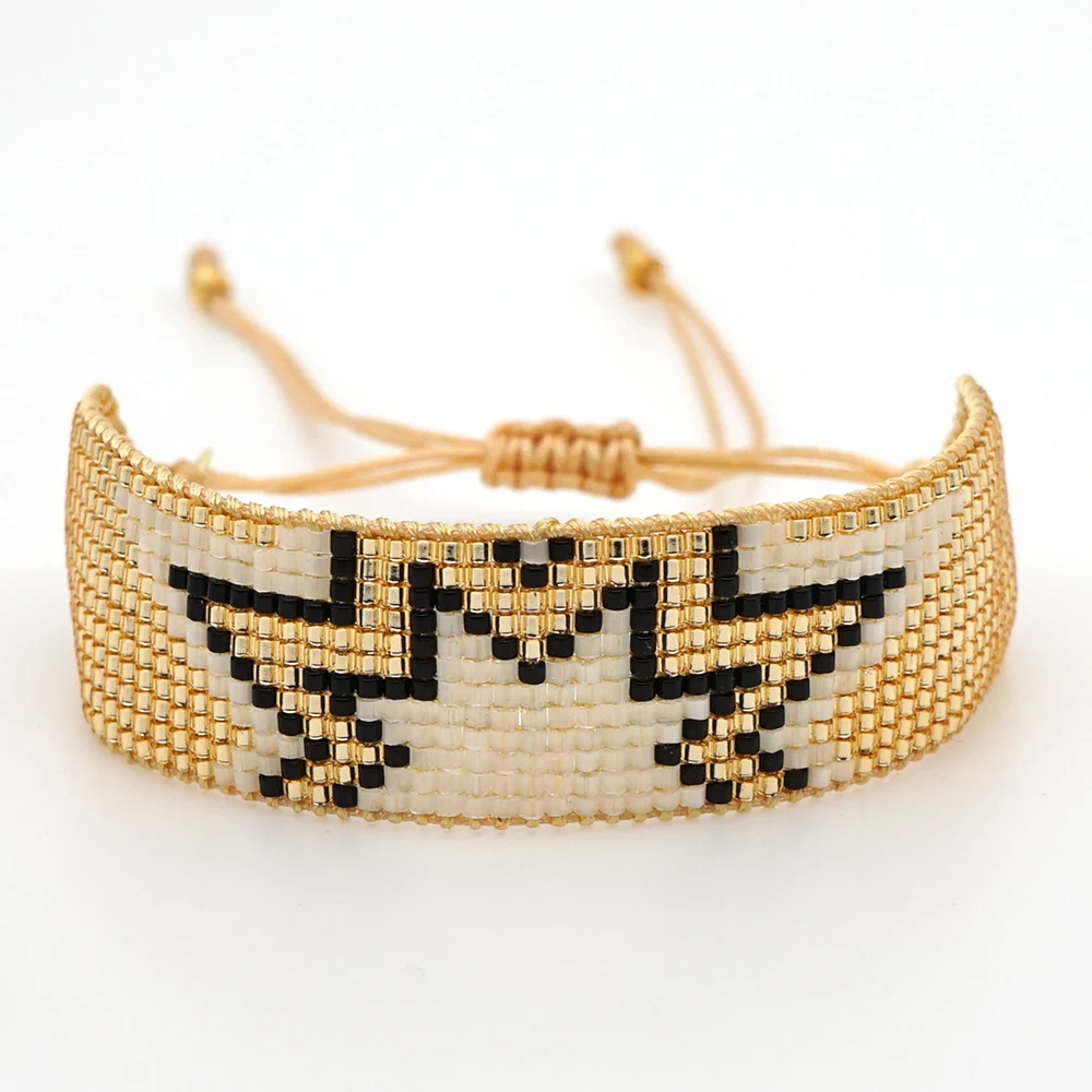 Go2boho MIYUKI браслет для Для женщин Мексика браслет на предплечье запястье Для мужчин ювелирные Браслеты Mujer Moda золото Нержавеющая сталь бусины Браслеты