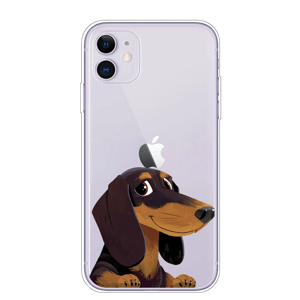 

TPU Back Cover For iPhone 12 Mini 11 Pro X XR XS MAX Pug Dog French Bulldog Silicone Soft Case For iPhone 8 7 6S Plus Phone Case