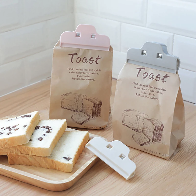 Portable Kitchen Storage Seal Food Snack Sealing Bag Clips Food Bag Sealer Clamp Plastic Preservation Tool Kitchen Accessories