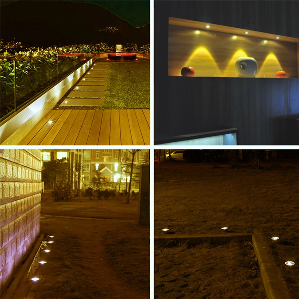 

DC12V Deck lamps Recessed Underground Lights LED Deck Lamp Outdoor IP67 Floor Landscape Lights for Garden Floor Home Decoration