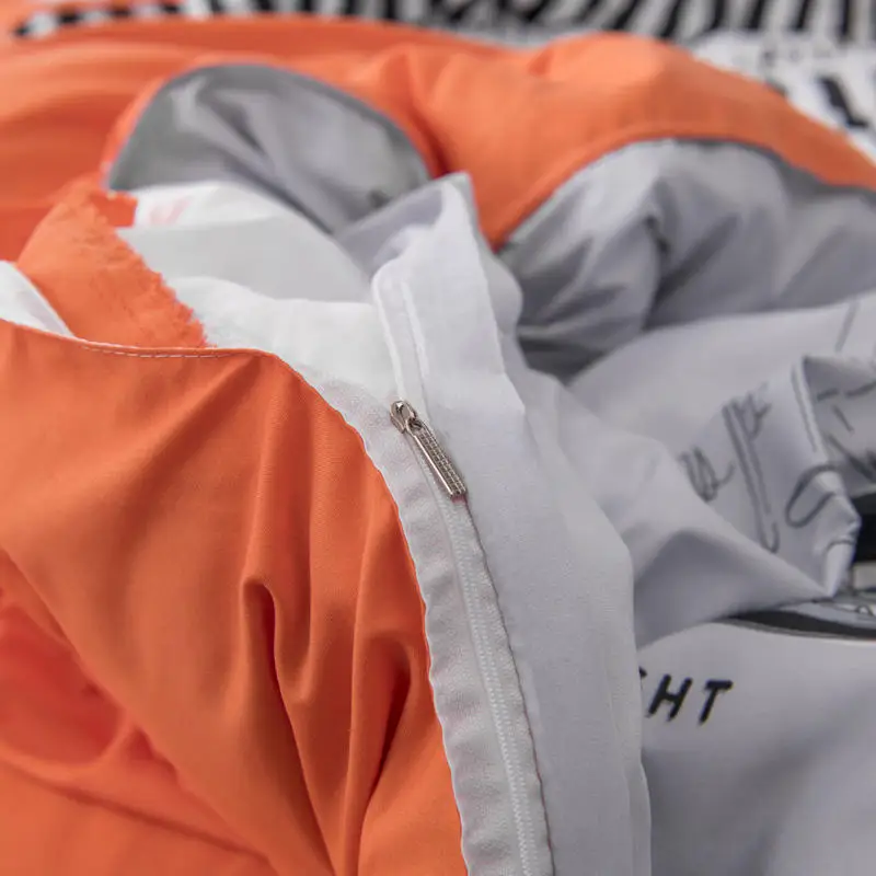 Серый цвет пододеяльник простыня наволочка набор королева размер с принтом