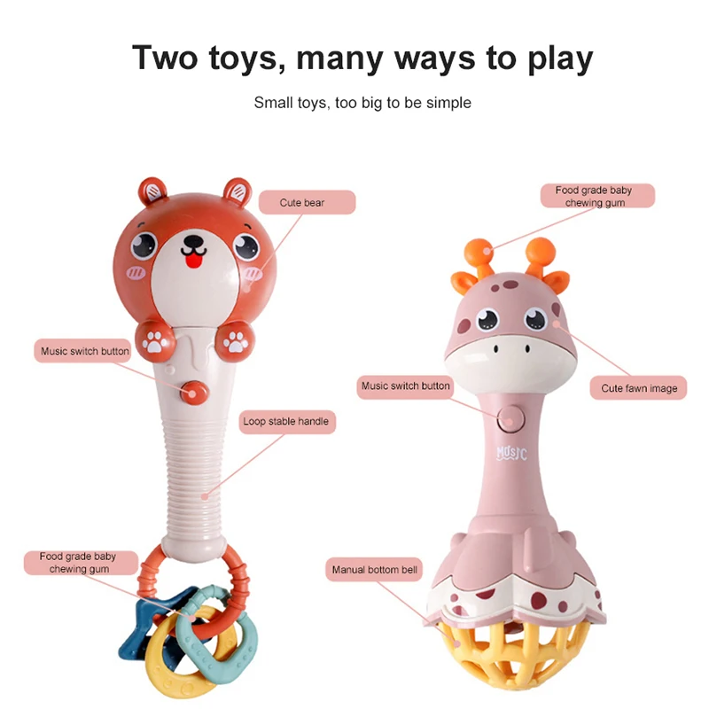 

Baby Toys 0 3 Year Baby Rattle Ball Safe Newborn Rattle Toys Soft Silicone Baby Educational Rattle Teether Toys Gifts Kids Toys