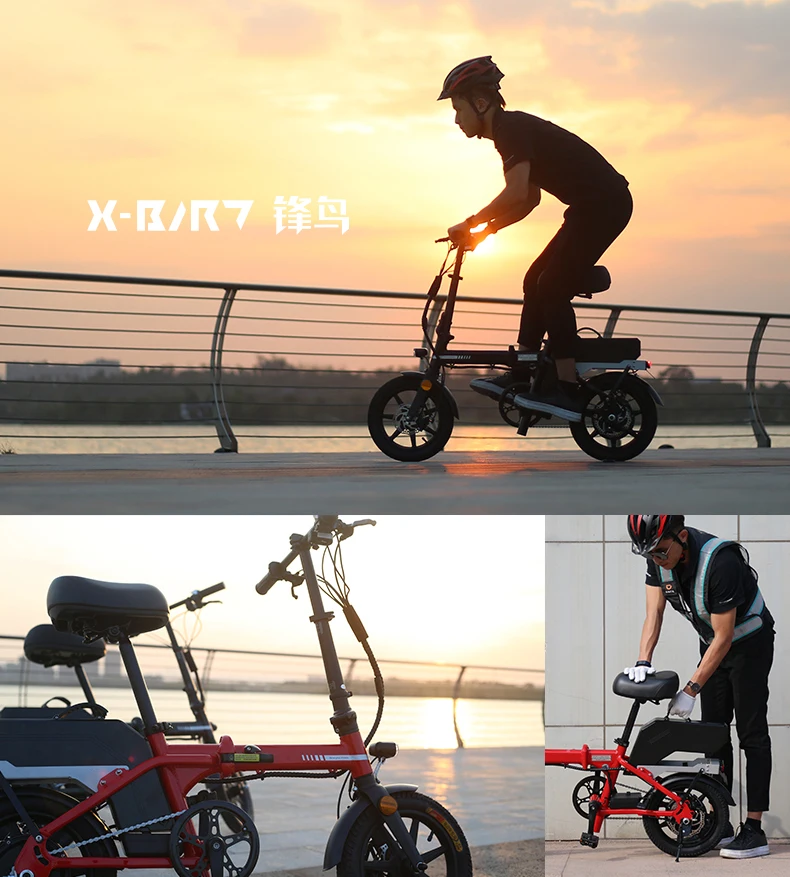 X-Cape X-Bird D1-NEO новая версия 80 км складной электрический велосипед с 14 дюймовыми шинами