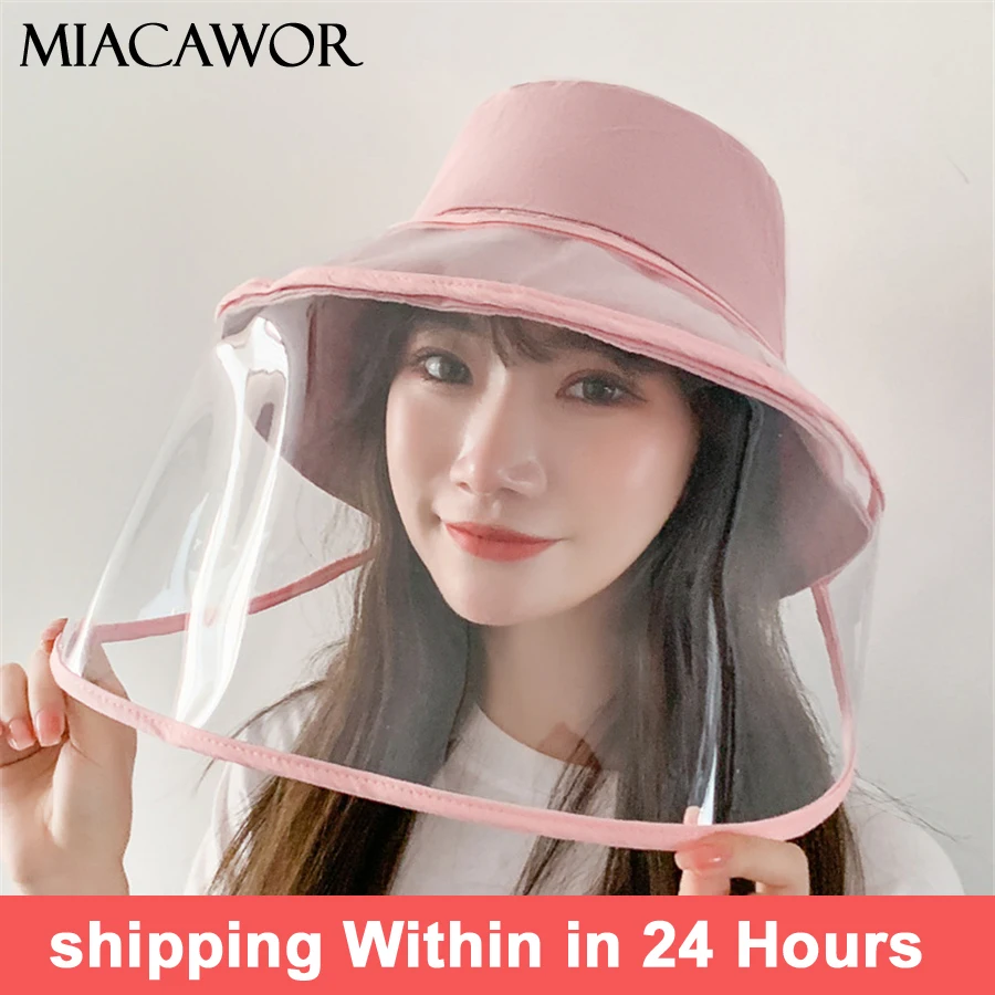 Панама с маской MIACAWOR для мужчин и женщин съемная ветрозащитная не срывается
