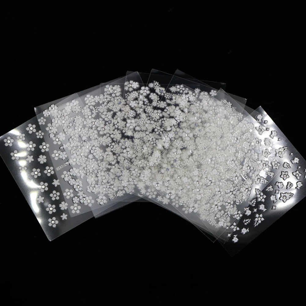 10 шт. 3D дизайн ногтей перевод рисунка стикер Самоклеющиеся DIY Цветочные наклейки дизайн слайдер Декор Маникюр Советы украшения