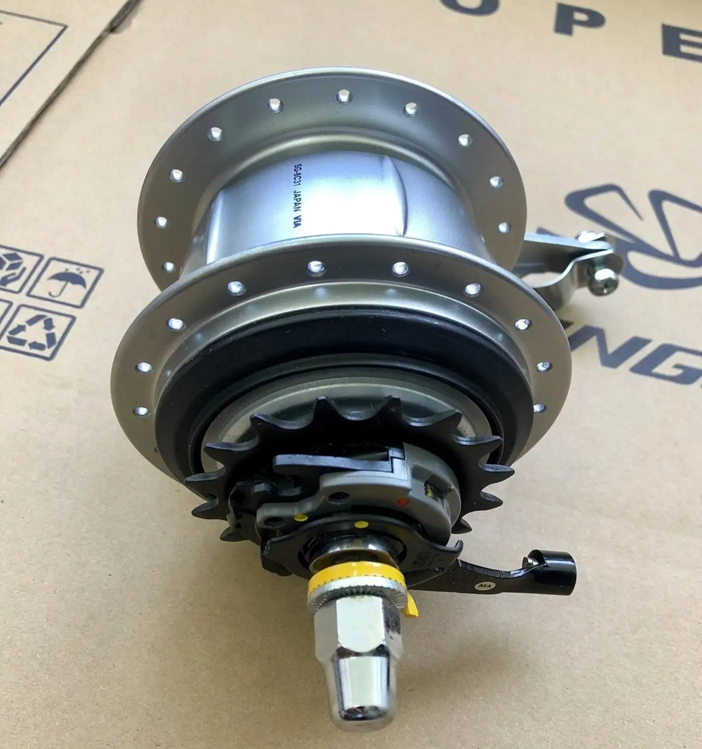 Shimano 36h Тормозная ступица Nexus SG 8C31 задняя 8 скоростная внутренняя педаль ступицы