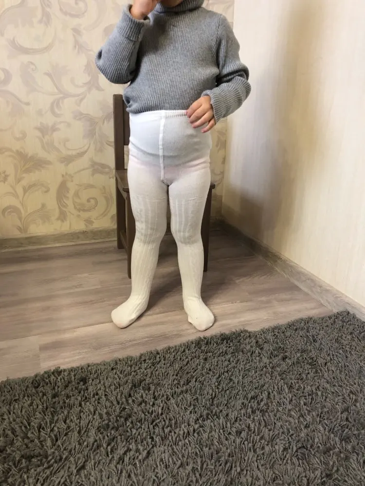 От 0 до 6 лет хлопковые теплые колготки для маленьких девочек эластичные Детские