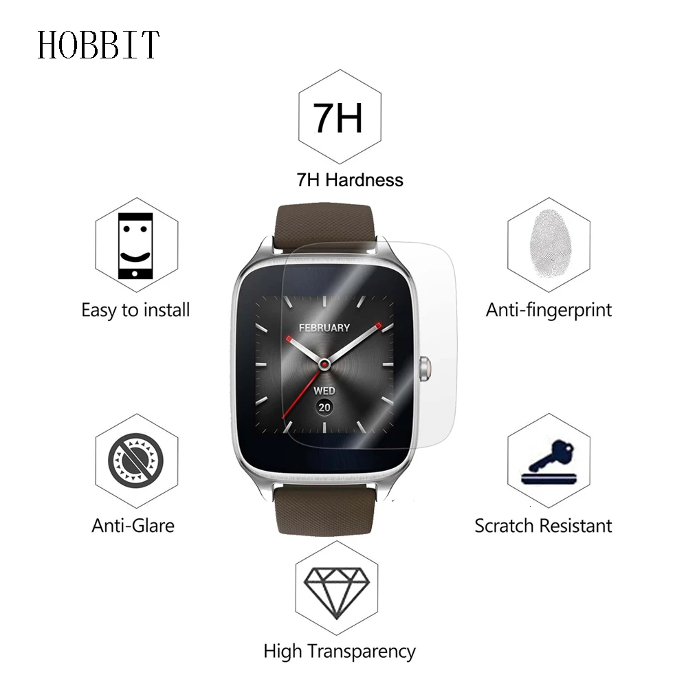 3 упаковки для ASUS ZenWatch 2 W1501Q 1,63 дюймов Анти-шок 7H Нано покрытие пленка взрывозащищенные Смарт-часы, пленка защитная пленка для экрана