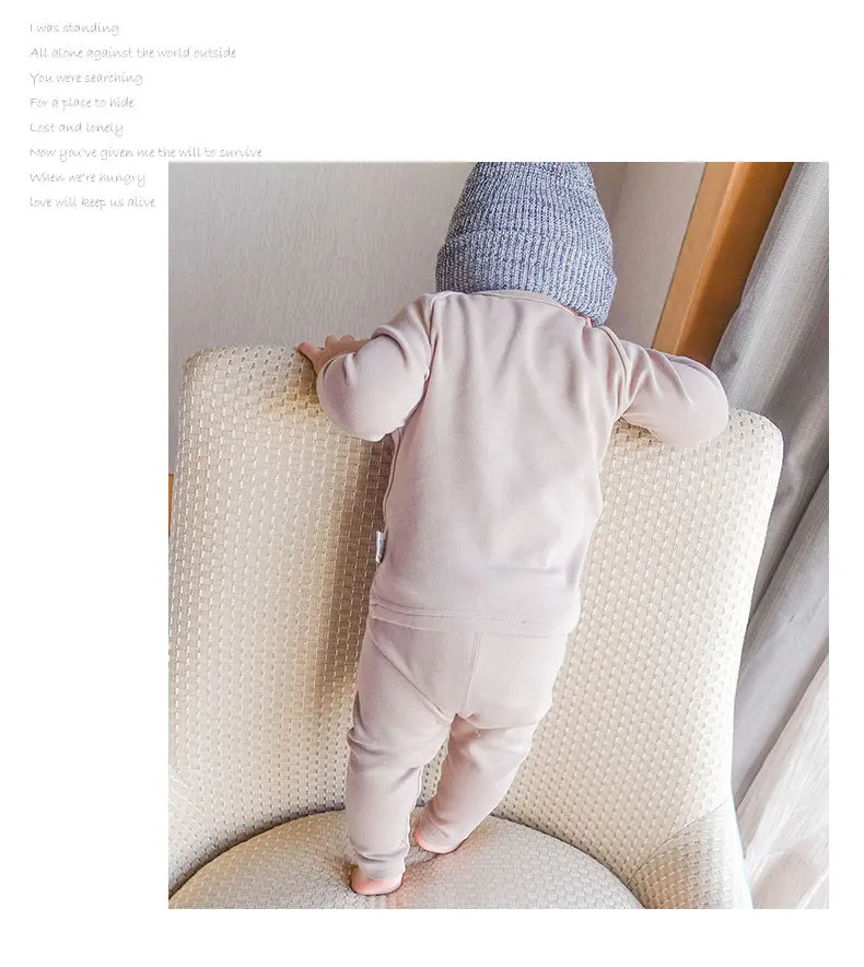 2020 комплект одежды с длинными рукавами для маленьких мальчиков и девочек