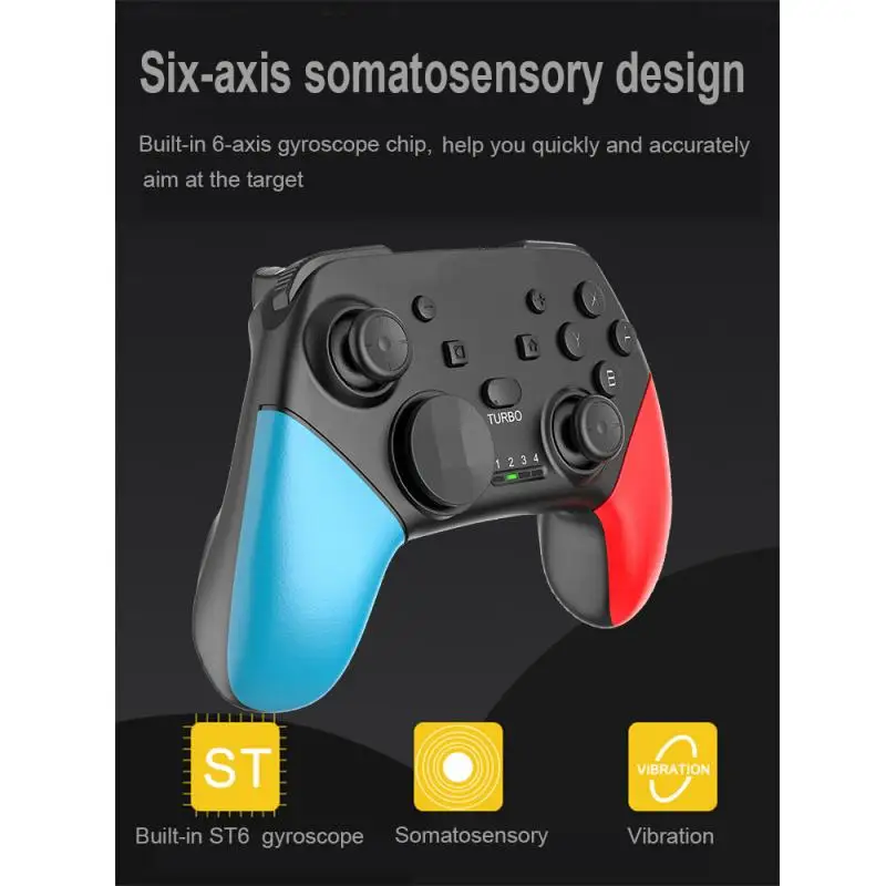 Для Switch Pro беспроводной Bluetooth геймпад игровой джойстик контроллер силиконовый