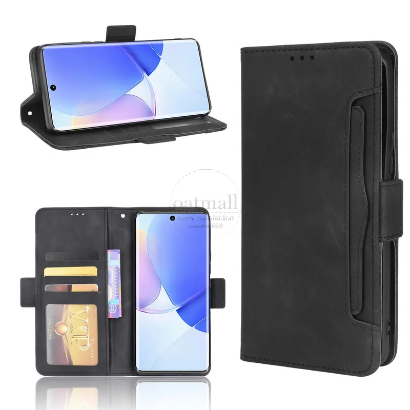 for huawei nova 9 wallet case magnetic book flip cover for huawei nova 9 pro card photo holder luxury leather phone fundas free global shipping