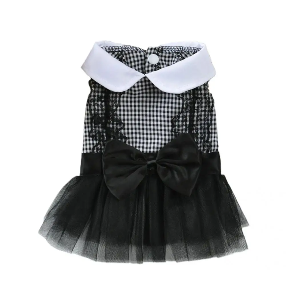 

Apparel Beautiful Summer Beautiful Puppy Dress 5 Sizes Pet Skirt Bow-knot Decor for Daily Life