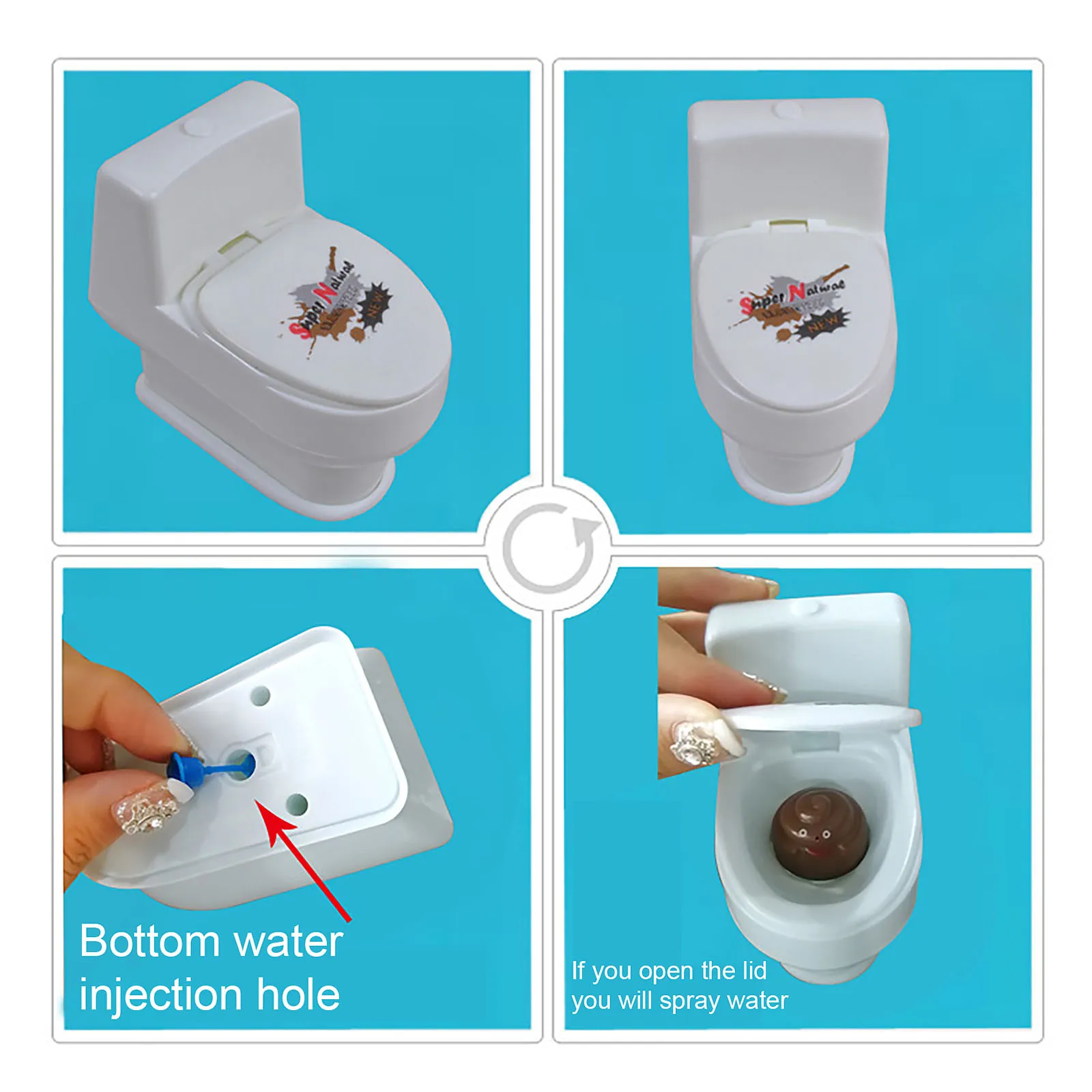 25# Novel Interesting Poop Spray Prank Toy Joke Cary Mini Sprinkler Toilet Gun Simulation Children Funny Toys | Игрушки и хобби