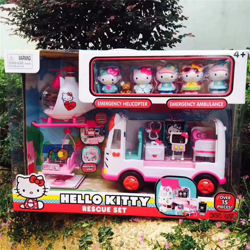 Аниме Hello KT аниме-фигурка куклы из ПВХ самолёт автобус спасательный костюм