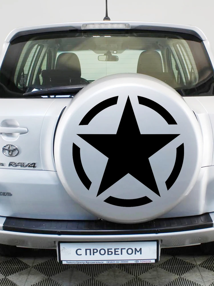 CS-10603# Vinyl Decal Off Road Offroad 4x4 Army Star Car Sticker Waterproof Auto Decors on Truck Bumper Rear Window - купить по