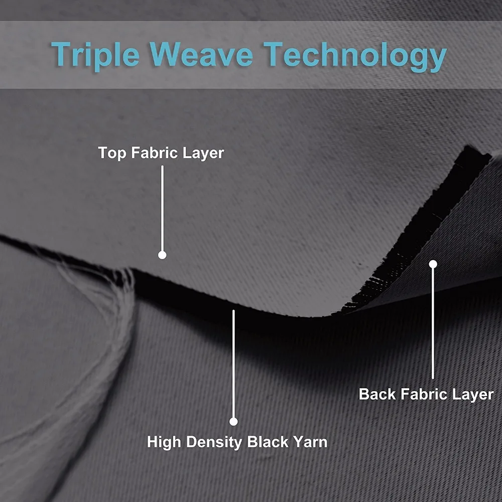 Плотные термоизолированные затемняющие шторы с люверсами в европейском и