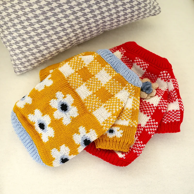 Свитер для маленьких собак и кошек зимняя одежда щенков пуловер чихуахуа Стивена