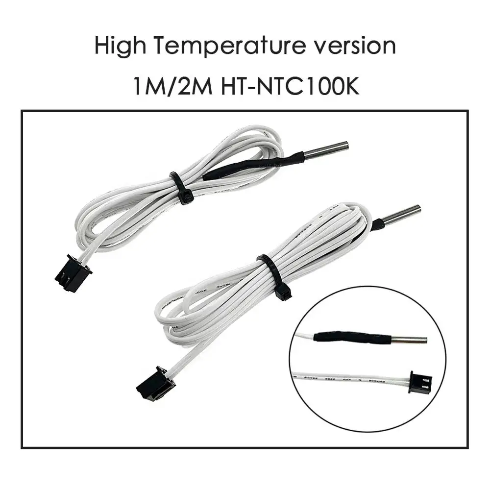 5 шт./лот 100K ohm NTC 1 м/2 м линия 3950 Термисторы датчики с кабелем 3D печать часть