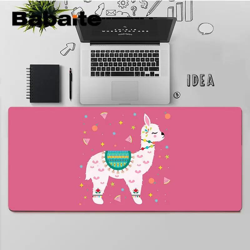 Высококачественный игровой коврик для мыши Babaite с ламой альпаками животными из