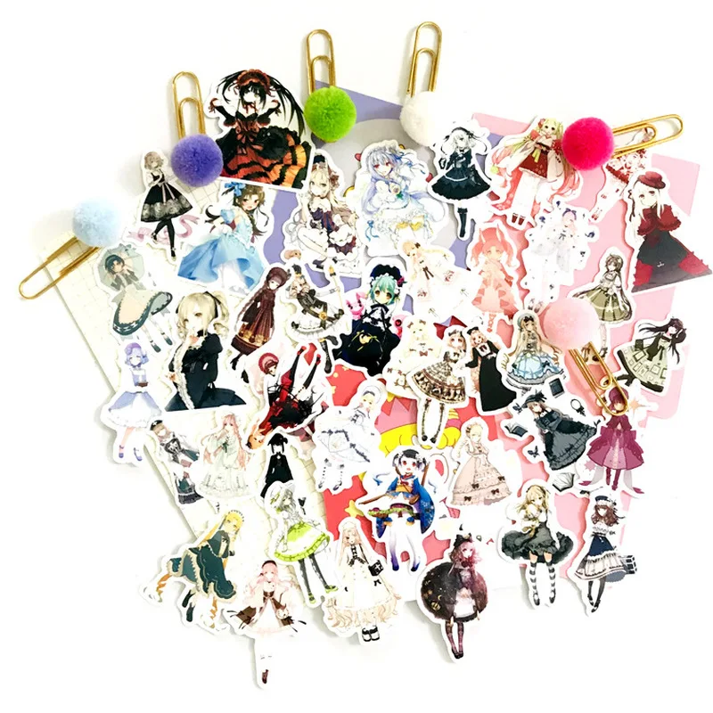 

42 Pcs Lolita Teenage Pretty girl decoration stationery sticker diy diary scrapbooking label sticker stationery 2019