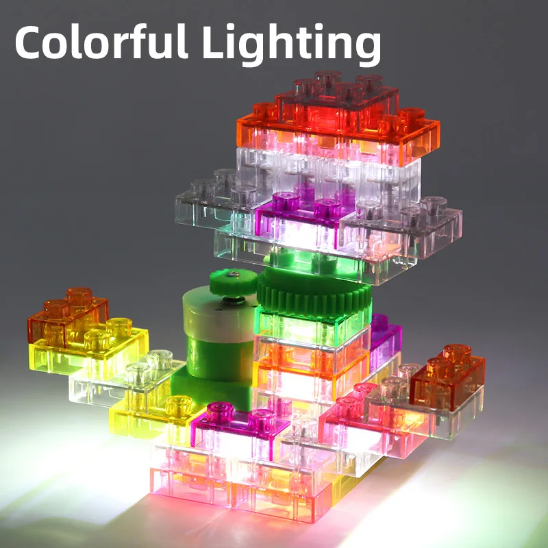 DIY Electronic Constructor LED Building Blocks Designer Kits Builder Discover Science Project Circuit Education | Игрушки и хобби