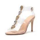 SONDR прозрачный ПВХ босоножки в форме лодочки; Каблук из плексигласа на высокой шпильке; Туфли с острым носком; Женские праздничные туфли для ночного клуба; Туфли-лодочки; Большие размеры 35-40