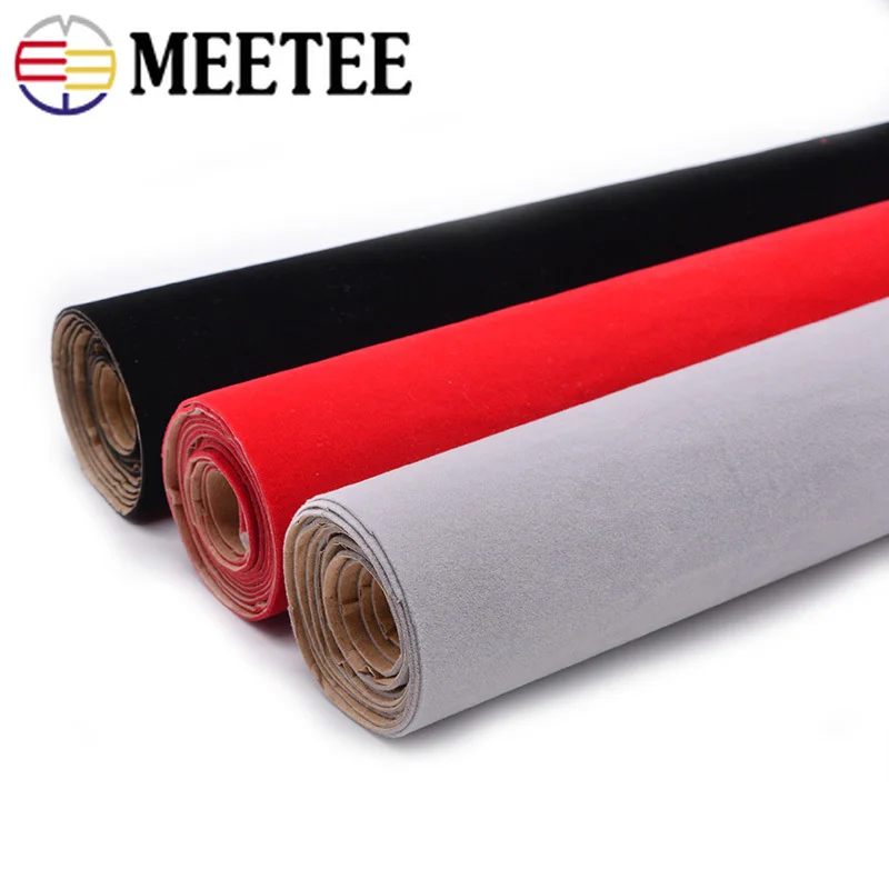 Meetee 50x150 см фланелевая ткань самоклеящаяся клейкая для шкатулки ювелирных
