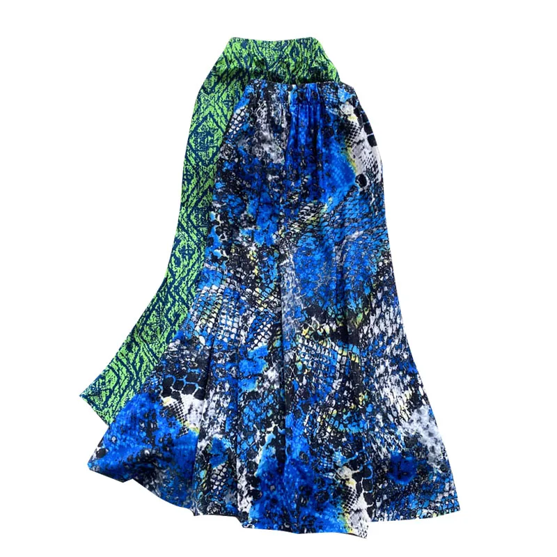 

Женская юбка-годе с цветочным принтом, средней длины