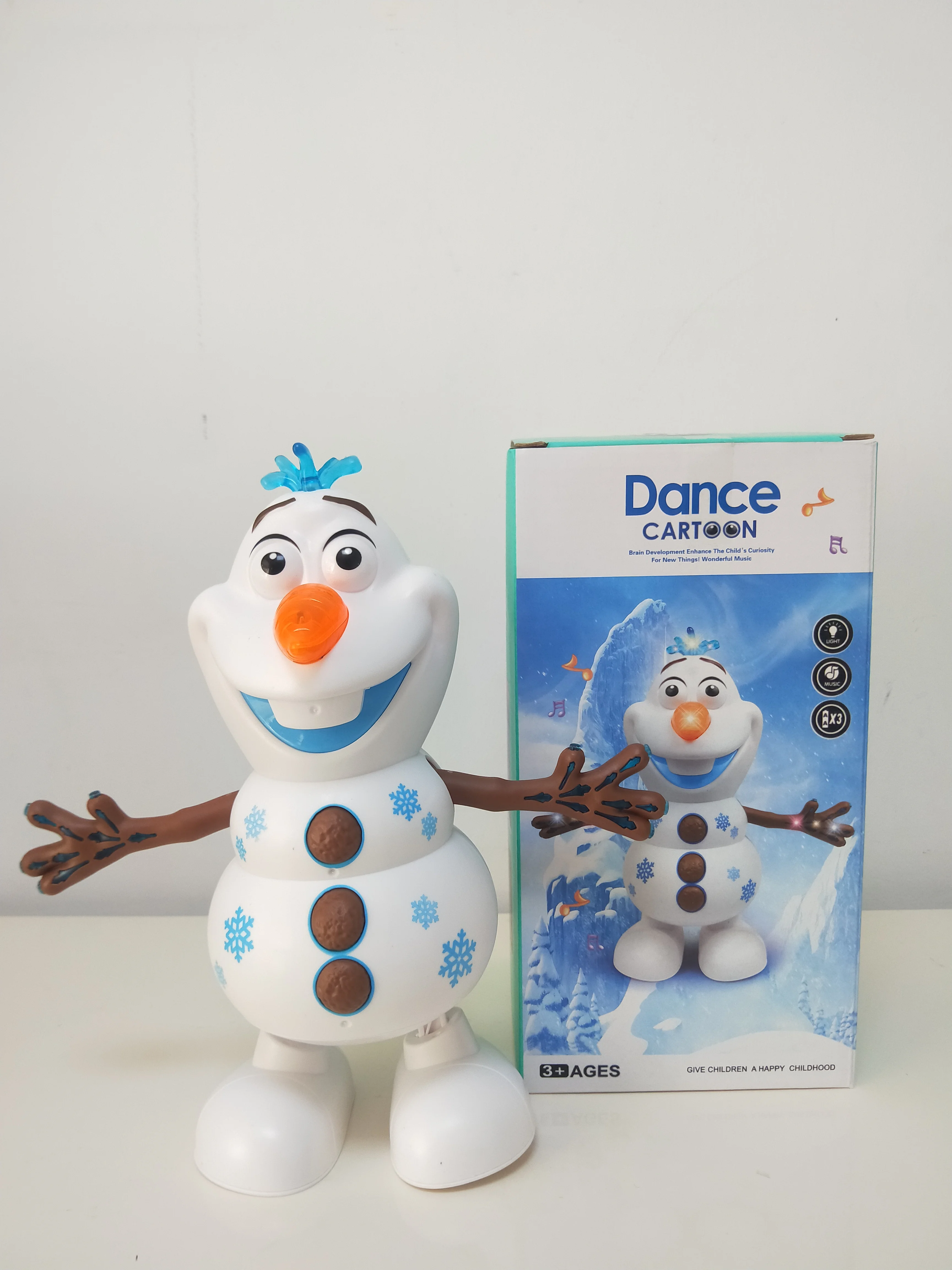 HOT Frozen 2 Olaf PVC Action Figures Toys Electric Dancing Snow Light Concert Singing Hand Machine Snowman Christmas Toy | Игрушки и