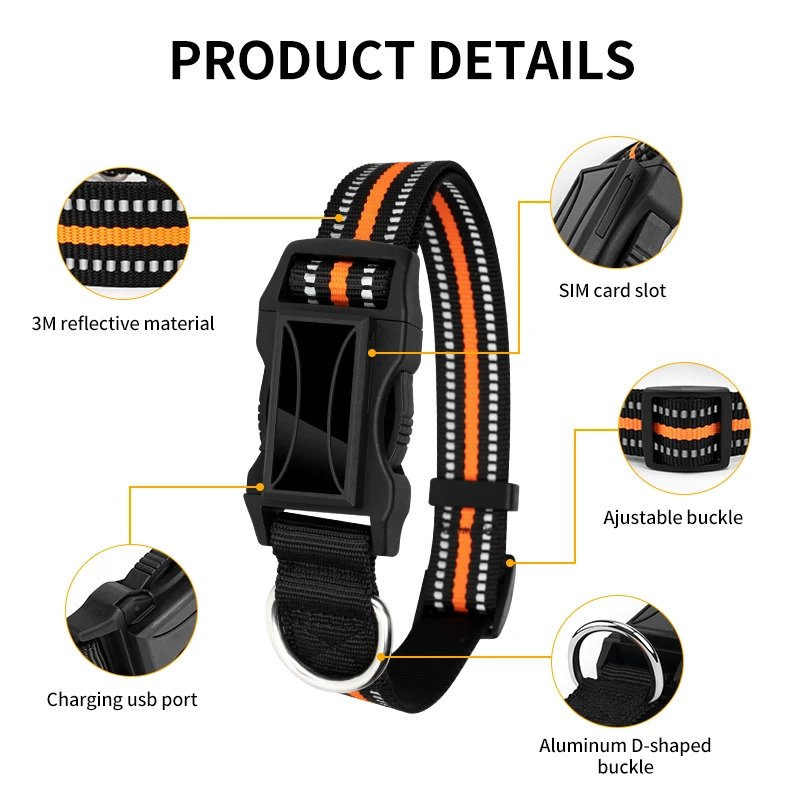 Мини gps-трекер для домашних животных с ошейником gps-локатор собак GPS кошек