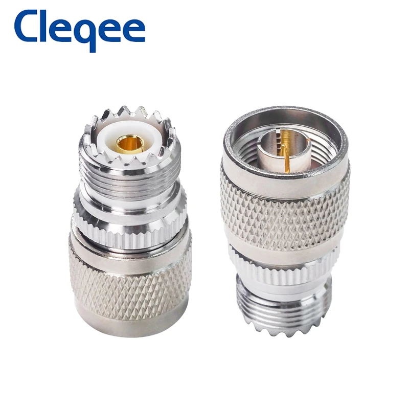 Cleqee N Type Male к UHF SO239 стандартный женский адаптер RF коаксиальный медный разъем |