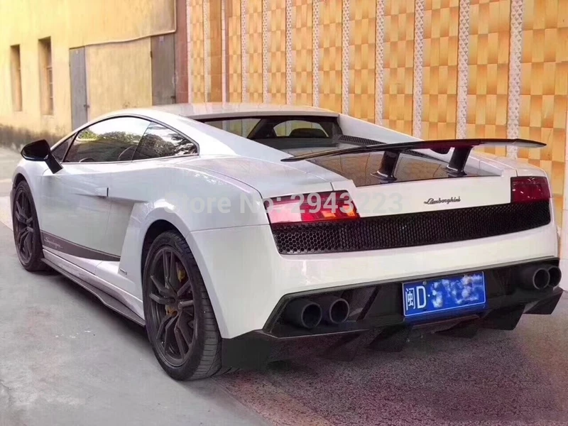Стайлинг автомобиля для Lamborghini Gallardo LP540/LP550/LP560 2007 2014 натуральный Углеволокно