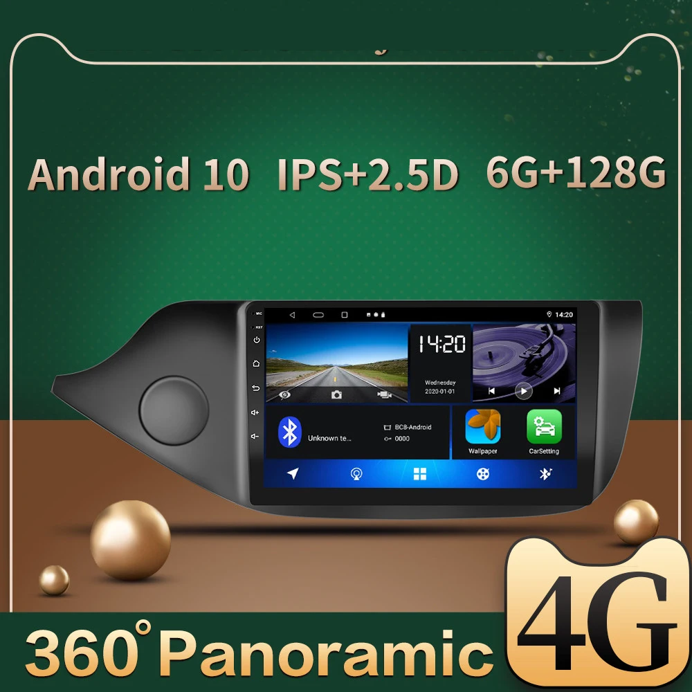 Автомагнитола для KIA CEED JD 2012 2013 2014 2015 2016 2 din Android 10 6G + 128G Мультимедийный видеоплеер