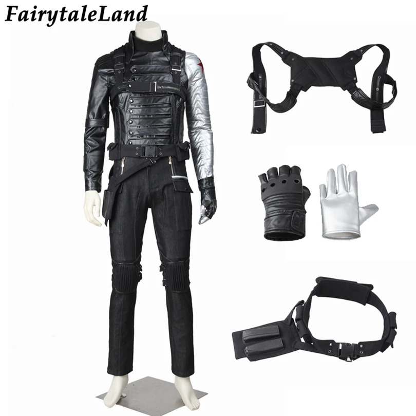 Взрослый карнавальный капитан для косплея на Хэллоуин зимний костюм баки