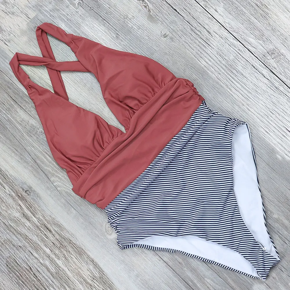 

2021 new swimsuit ladies one-piece pleated bikini swimsuit women swimsuit 2021 leopard print sexy summer lapel swimsuit