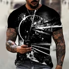 Мужская футболка с 3D-принтом, в стиле ретро, 2021