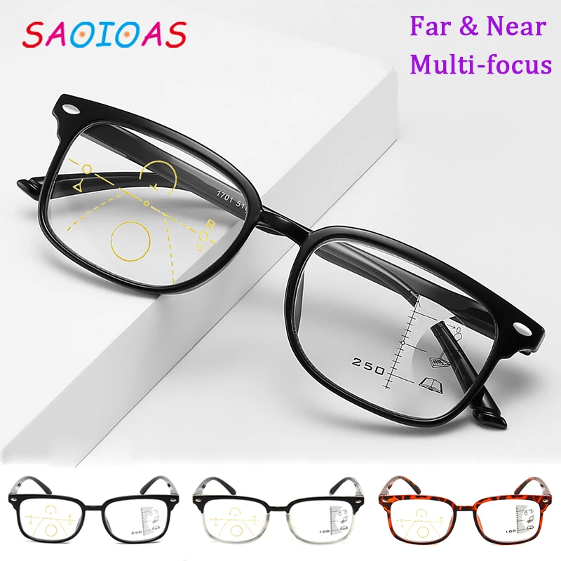 Мужские и женские очки для чтения с несколькими фокусами SAOIOAS прогрессивная