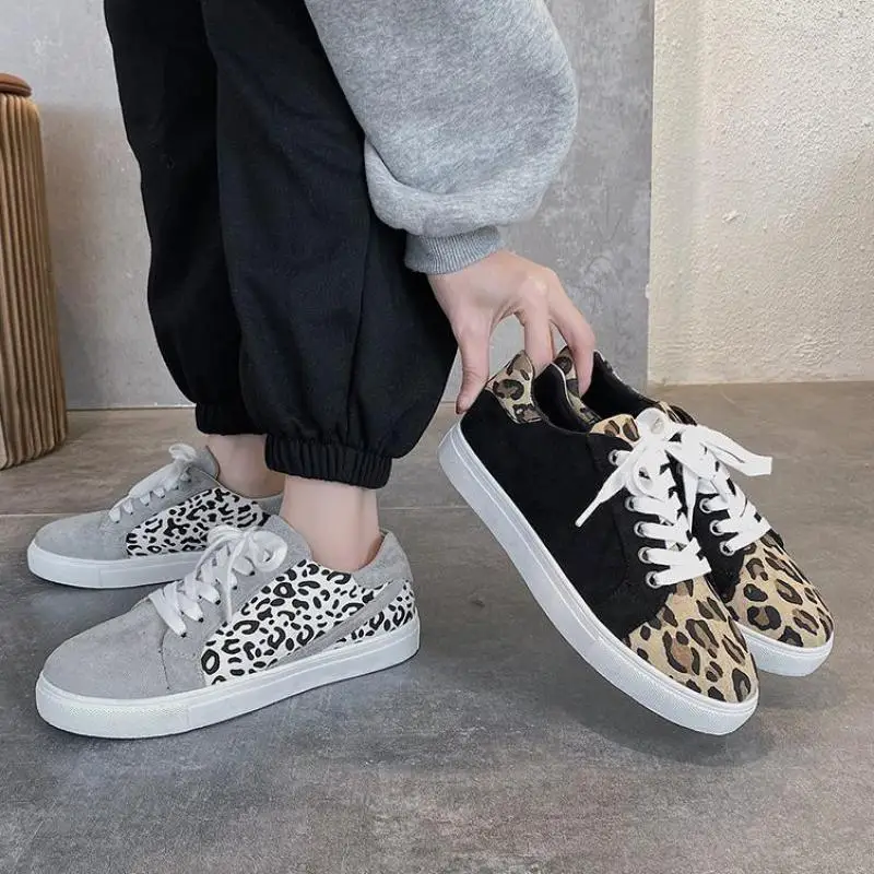 

Spring Autumn New Women Outdoor Sneakers Fashion Leopard Platform Casual Shoes Comfortable Couple Sports Shoes Chaussures Femme