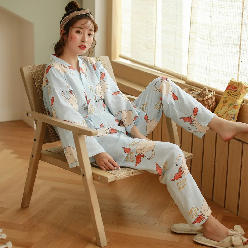 Новинка весенне осенняя Хлопковая пижама с длинным рукавом для беременных