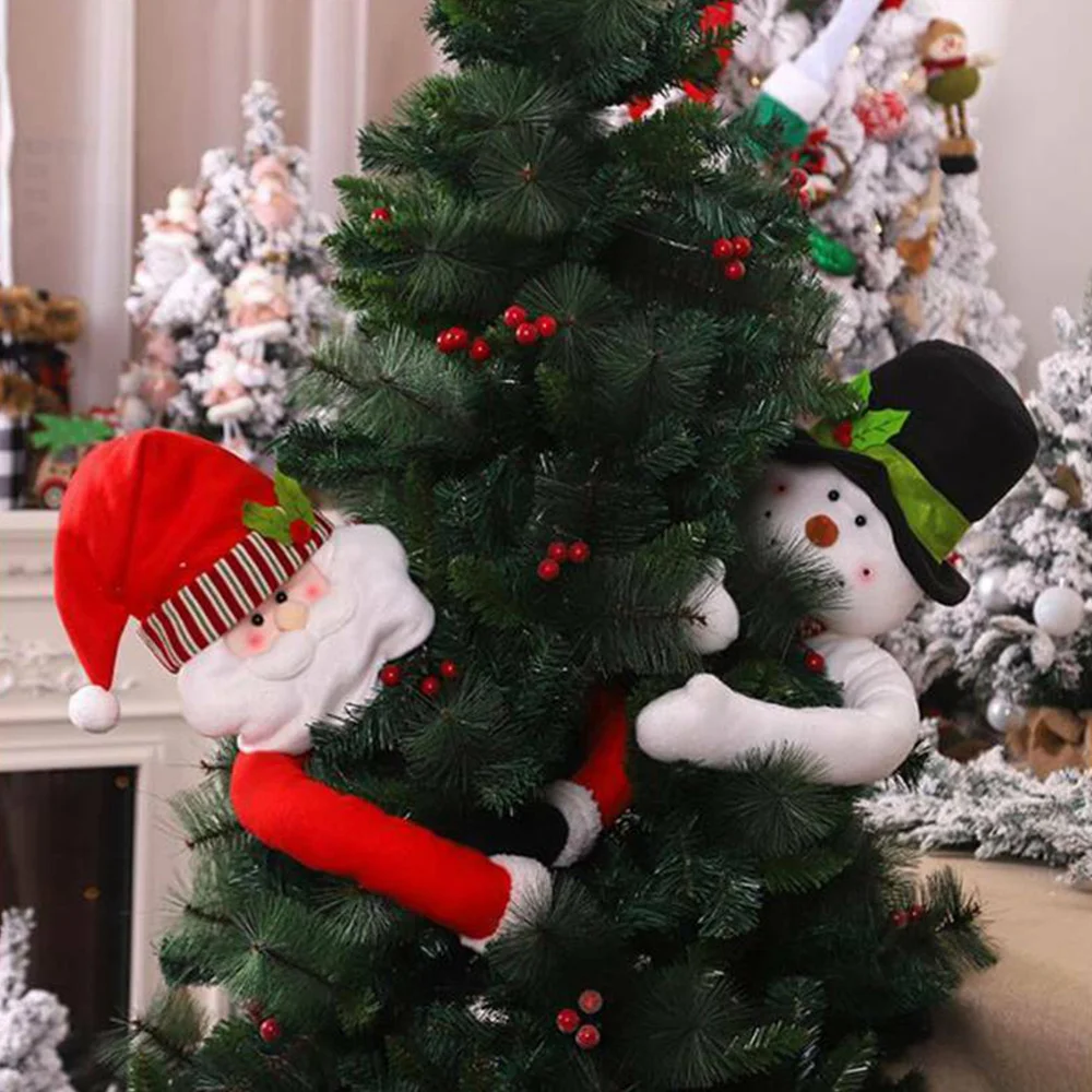 

Christmas Tree Topper Christmas Santa Claus Snowman Tree Topper Decorations For Home Gifts Navidad